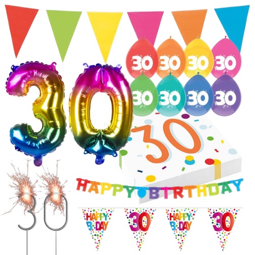 Verbinding Laatste Lijkenhuis Colourful Celebration feest pakket 30 jaar
