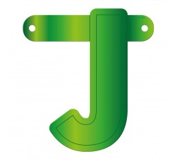 Letterslinger letter J groen