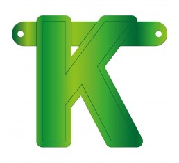 Letterslinger letter K groen