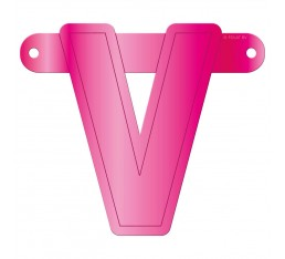 Letterslinger letter V roze