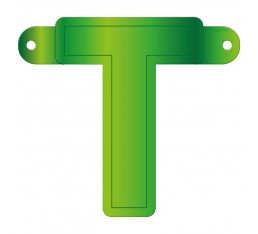 Letterslinger letter T groen