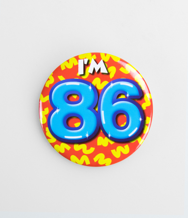 Button 86 jaar