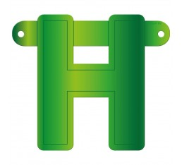 Letterslinger letter H groen