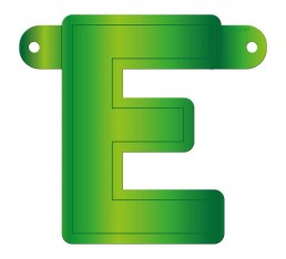 Letterslinger letter E groen