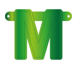 Letterslinger letter M groen