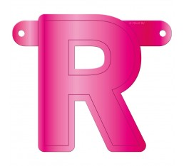 Letterslinger letter R roze