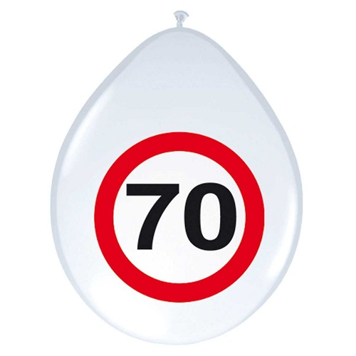 Ballonnen 70 jaar verkeersbord