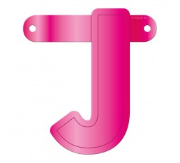 Letterslinger letter J roze