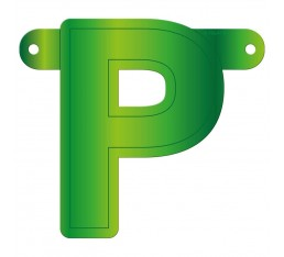 Letterslinger letter P groen