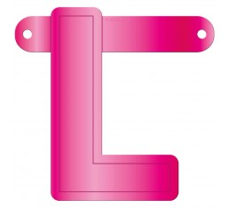 Letterslinger letter L roze