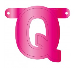 Letterslinger letter Q roze