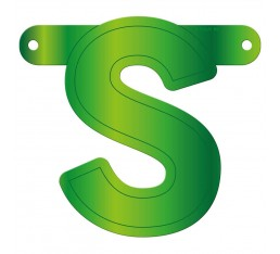 Letterslinger letter S groen