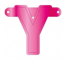 Letterslinger letter Y roze