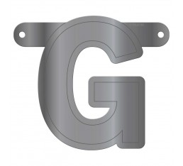 Letterslinger letter G zilver