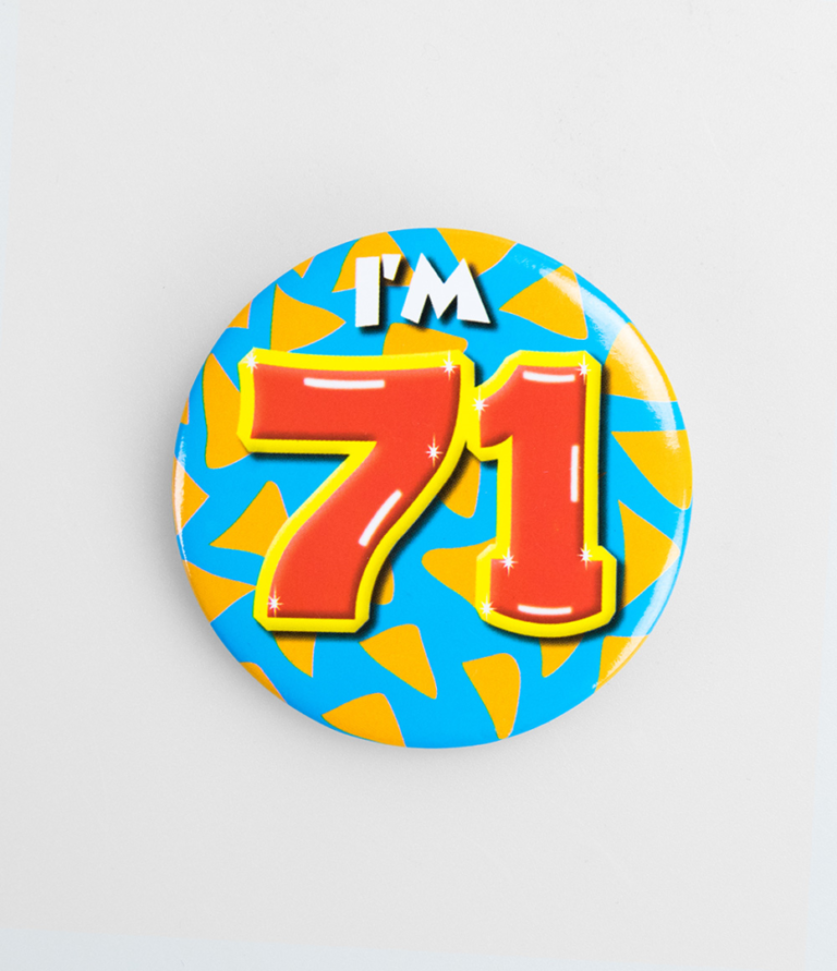 Button 71 jaar