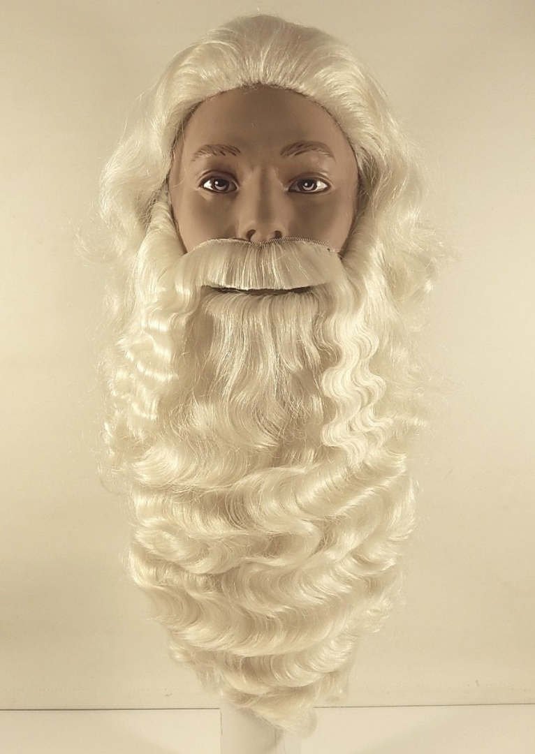 Experiment Reis ongebruikt Sinterklaas baard en pruik A1 losse snor