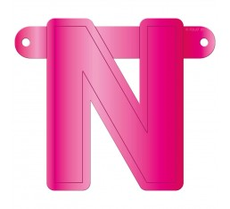 Letterslinger letter N roze