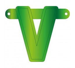 Letterslinger letter V groen