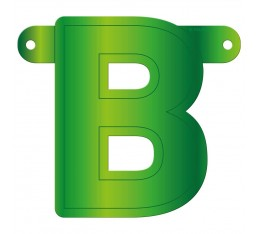 Letterslinger letter B groen