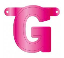 Letterslinger letter G roze