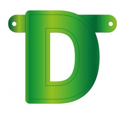 Letterslinger letter D groen