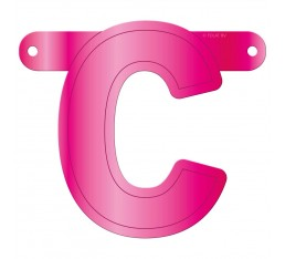 Letterslinger letter C roze