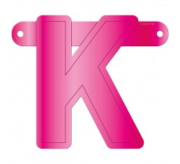 Letterslinger letter K roze