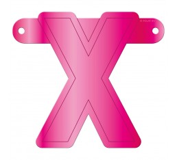 Letterslinger letter X roze