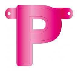 Letterslinger letter P roze