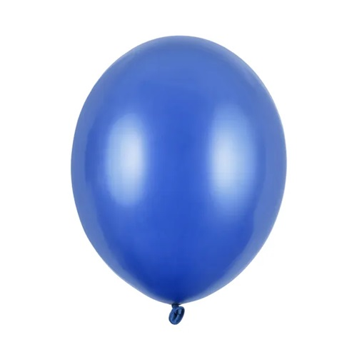 Ballonnen blue metallic 30cm 10 stuks