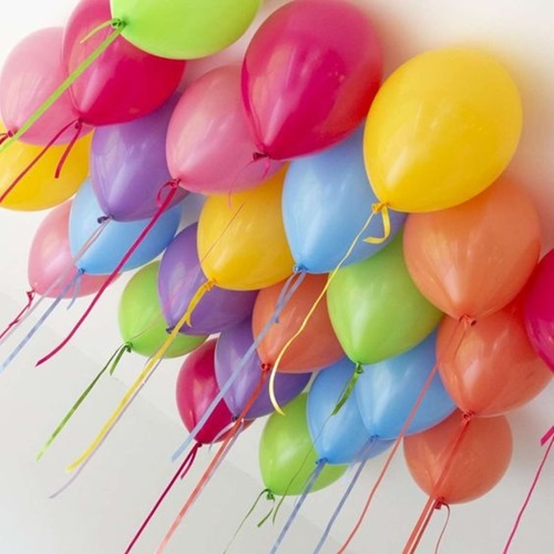 Heliumballon standaard kleuren 30cm per stuk
