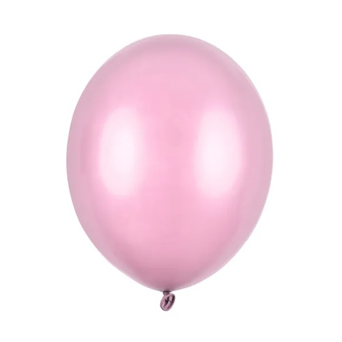 Ballonnen candy pink metallic 30cm 10 stuks