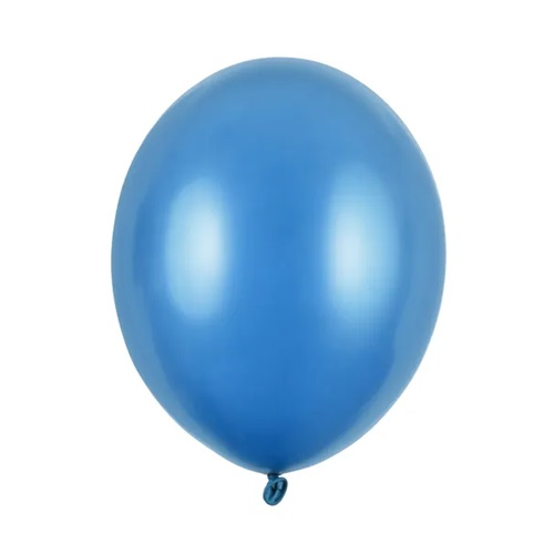 Ballonnen caribbean blue metallic 30cm 10 stuks