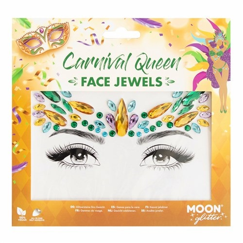 Face and body jewels Carnival queen