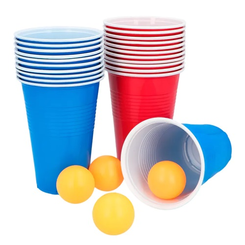 Beer pong set drankspel 22 bekers 4 ballen