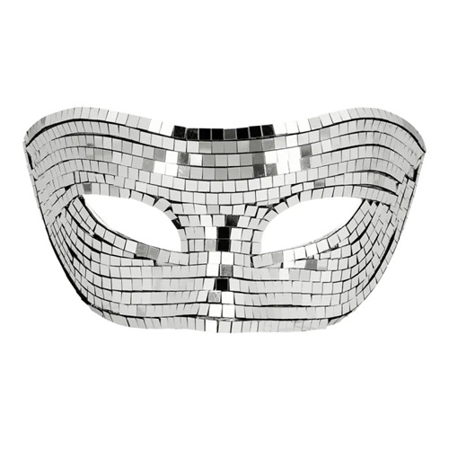 Oogmasker Disco zilver