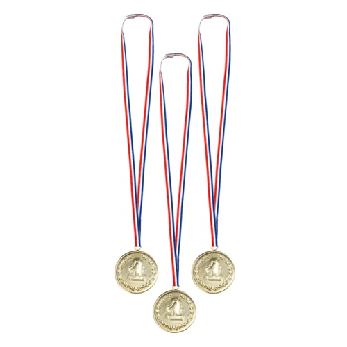 Medailles goud 3 stuks