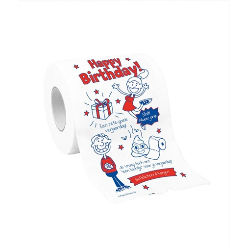 Toiletpapier Happy Birthday