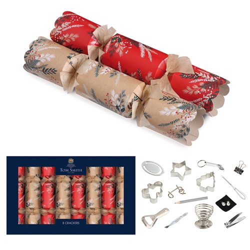 Tom Smith Christmas Crackers Kraft deluxe 8st