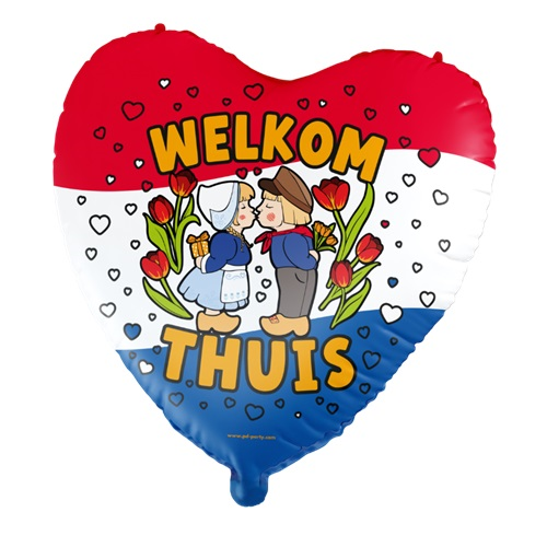 Folieballon Welkom thuis Hollands glorie 60cm