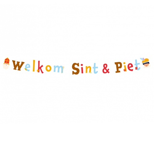 Letterslinger Sinterklaas cartoon 3m