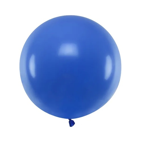 Ballon rond 60cm blue per stuk