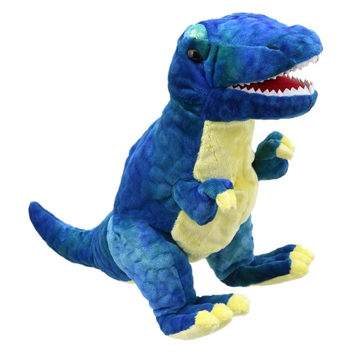 Puppet Company handpop baby dino t-rex blauw