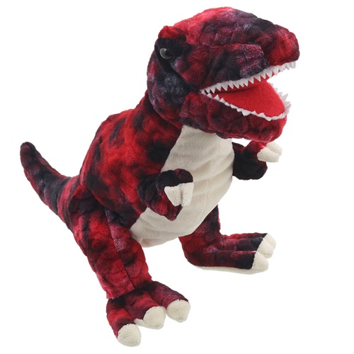 Puppet Company handpop baby dino t-rex rood