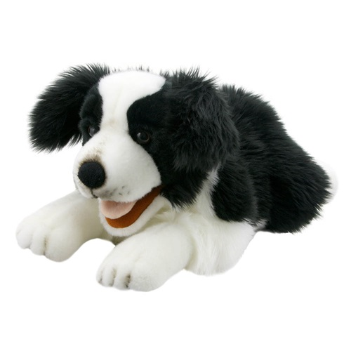 Puppet company handpop hond Border Collie 45cm