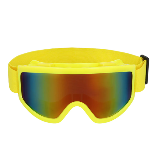 Ski bril neon geel