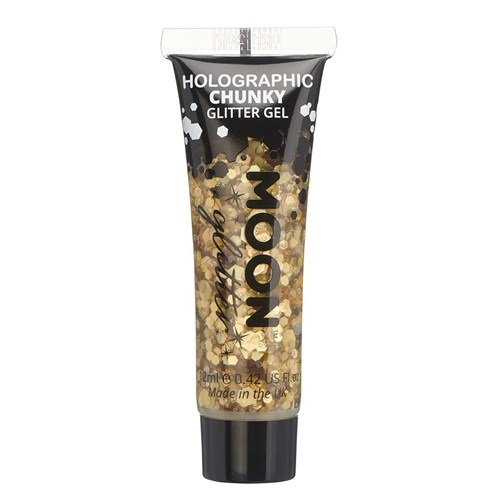 Chunky glitter gel Moon holografisch goud 12ml