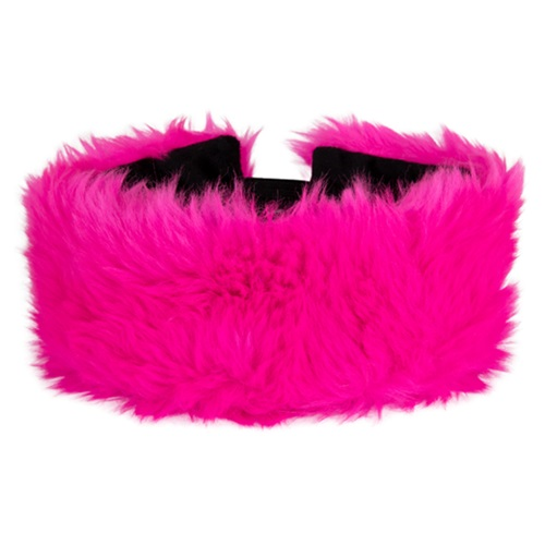 Hoofdband pluche roze