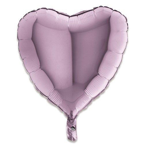 Folieballon hart lila pastel 46cm