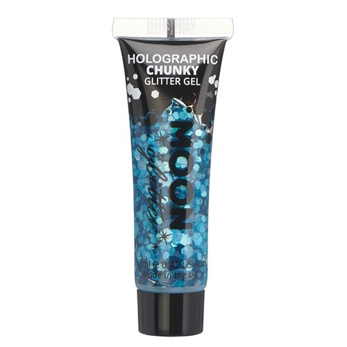 Chunky glitter gel Moon holografisch blauw 12ml